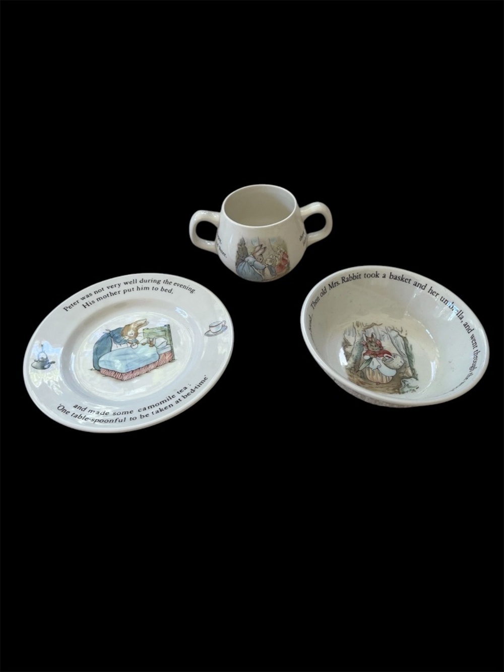 Wedgwood Beatrix Potter Peter Rabbit 3-Piece Children's Dish Set